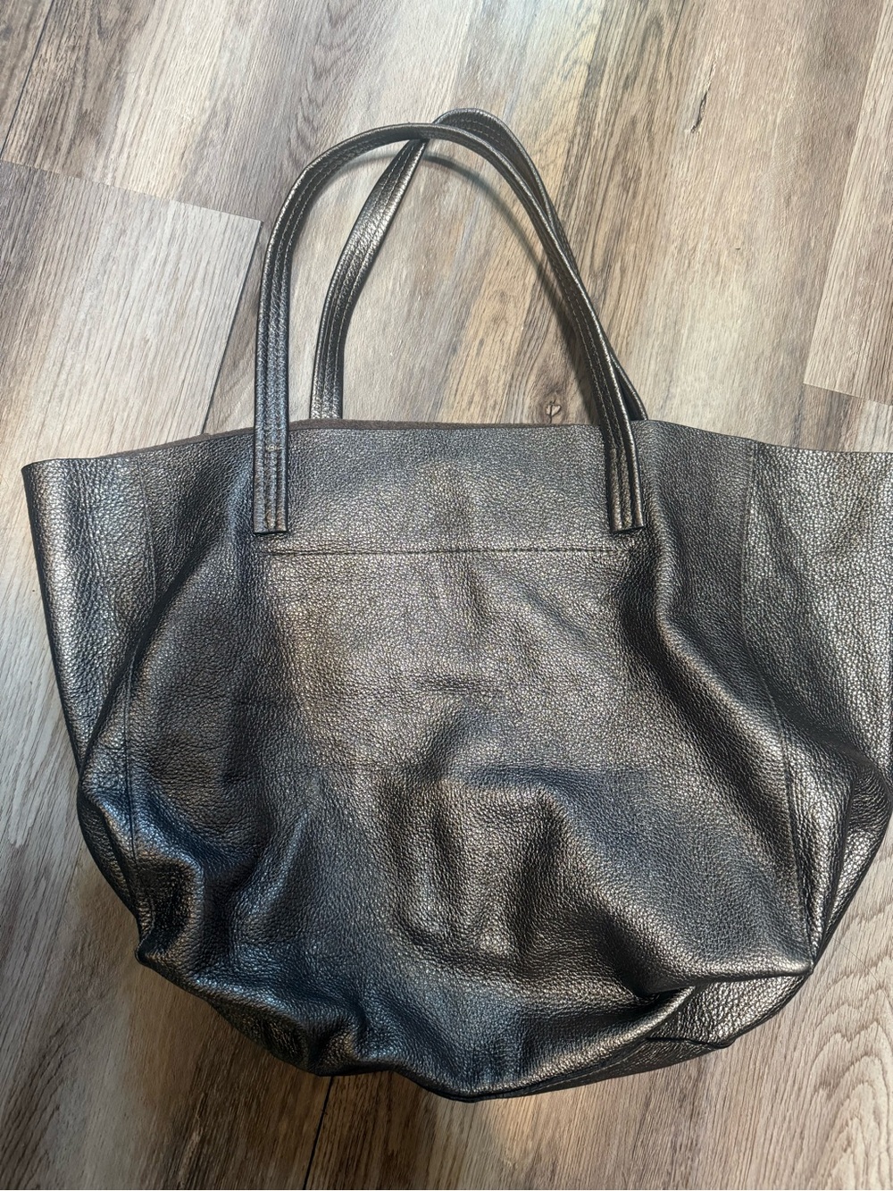 Kurt Geiger Black Leather Tote with Double Handles